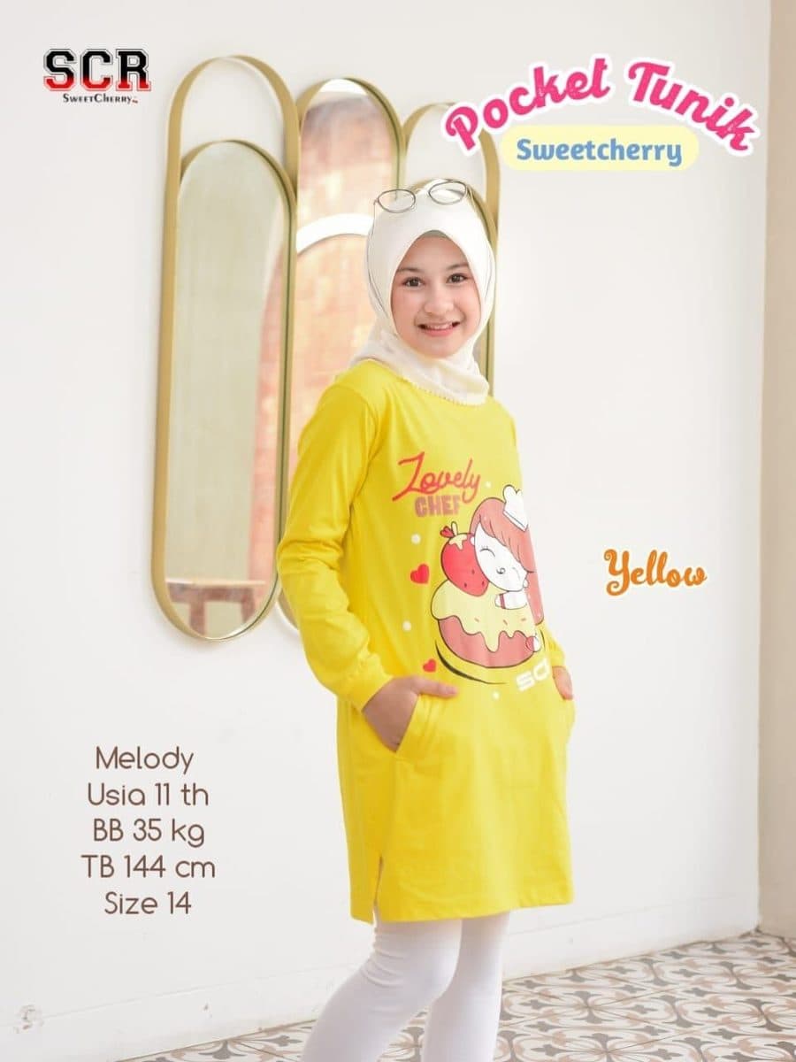 Tunik Anak Sweetcherry Pocket Tunik