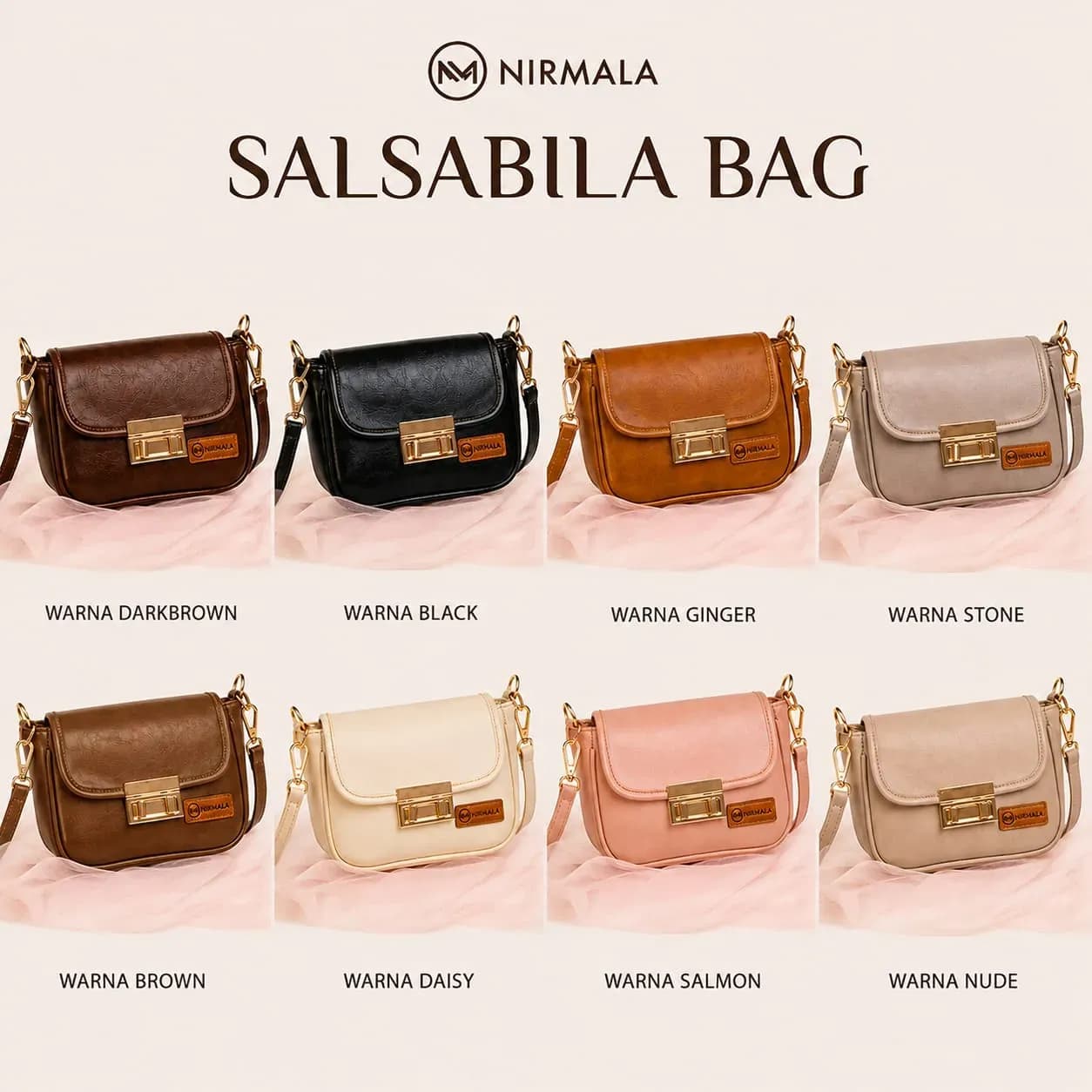 SALSABILA BAG, POUCH FAJRINA, SHIREEN BAG, MARSHA BACKPACK