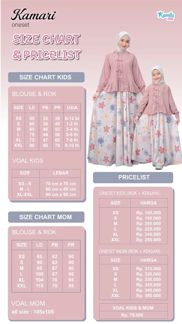 KAMARI ONESET MOM & KIDS BATCH 3